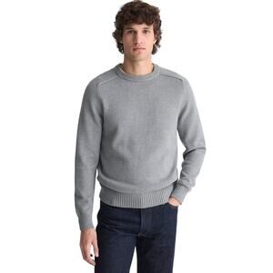 J.Crew XL Heritage Cotton Crewneck Sweater Heather Gray Steel NWT Men’s Knit